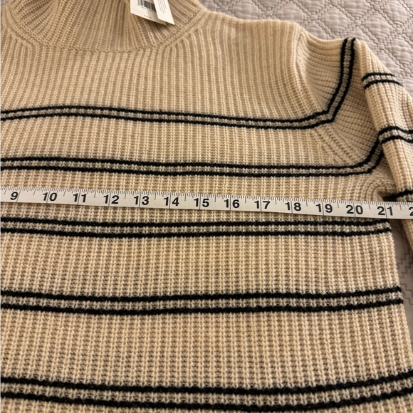 VINCE
Cashmere Striped Turtleneck Sweater - Picture 11 of 11